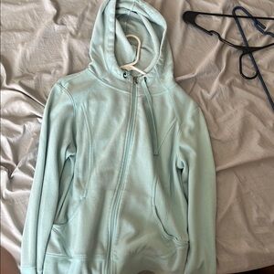 Mint Green Zip-Up Hoodie